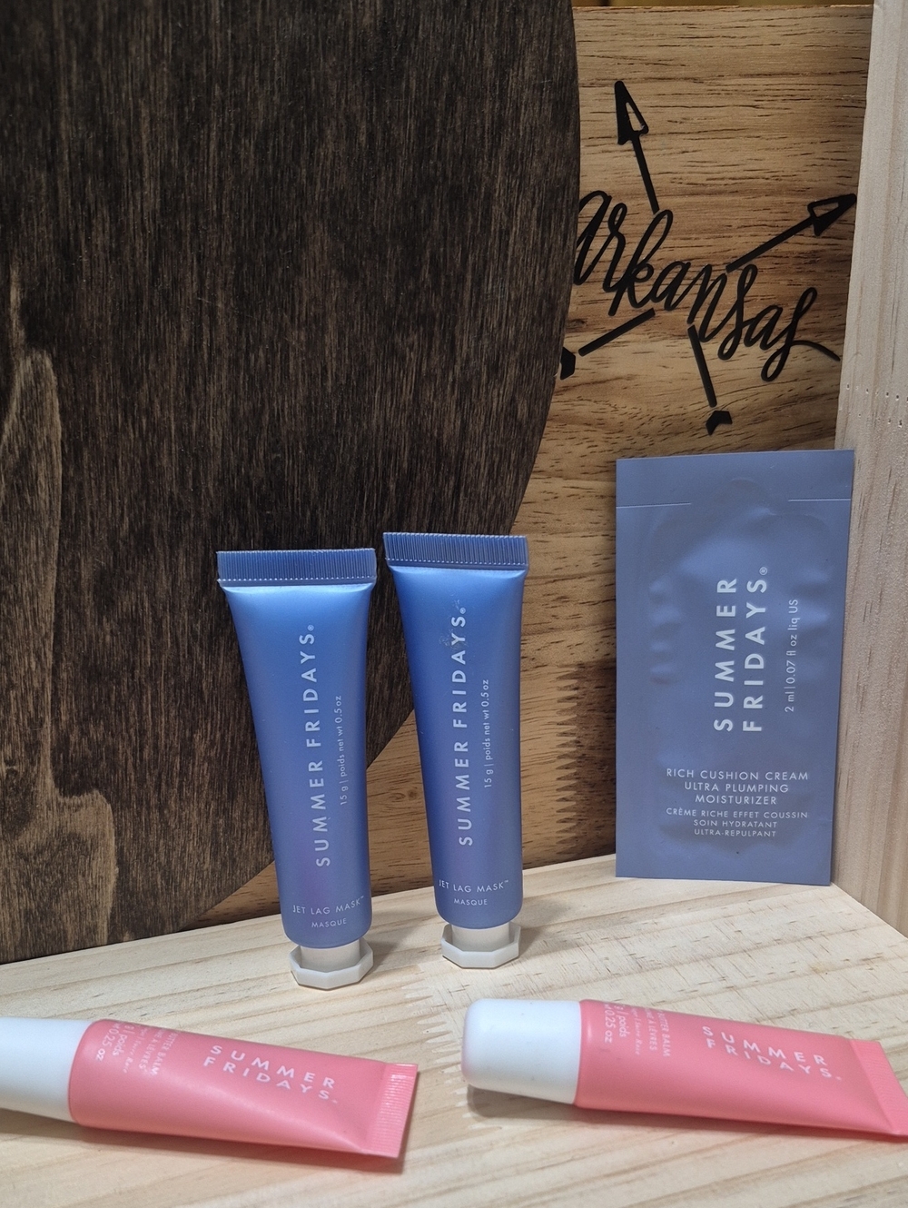 Summer Fridays Blue and Pink Hydrating Travel Creams Set